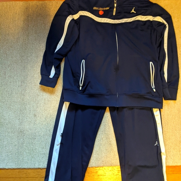 Pitt Johnstown men's basketball warmup suit Jordan brand team issued